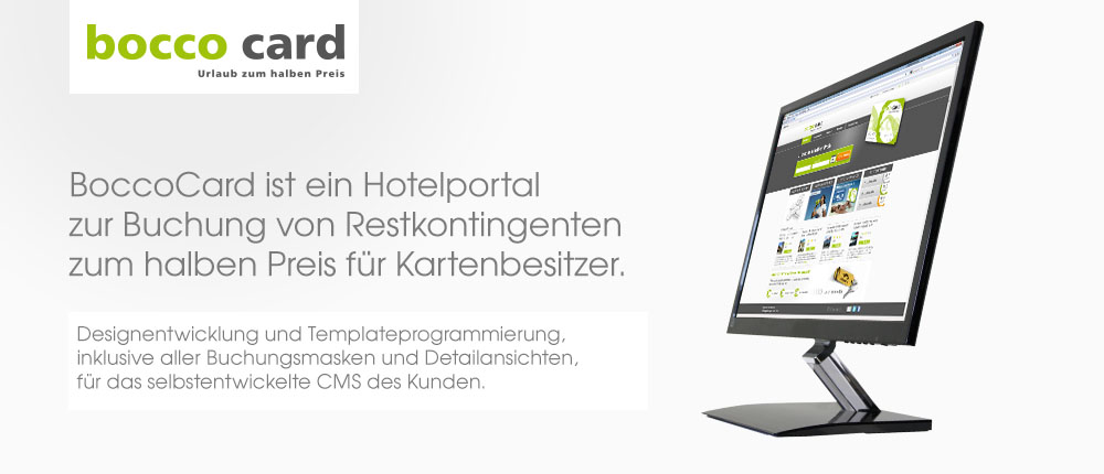 Referenz: Design und Programmierung für Bocco Card